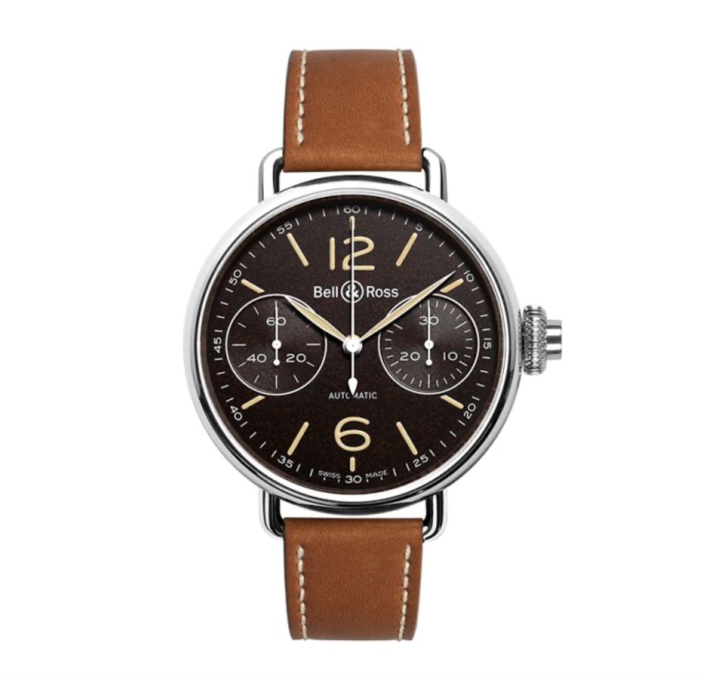 BELL & ROSS BRWW1-MONO-HER/SCA CHRONOGRAPH MONOPOUSSOIR HERITAGE