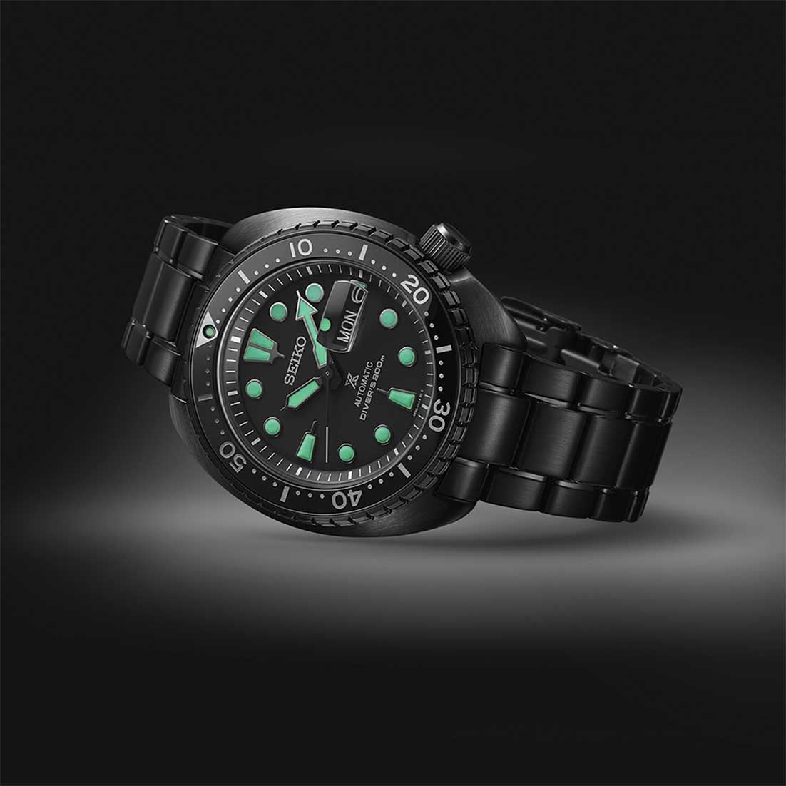 SEIKO PROSPEX BLACK SERIES "NIGHT VISION" TURTLE - SRPK43K1