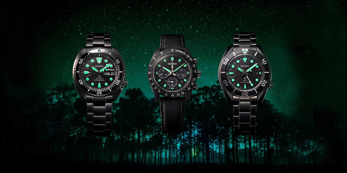SEIKO PROSPEX BLACK SERIES "NIGHT VISION" TURTLE - SRPK43K1