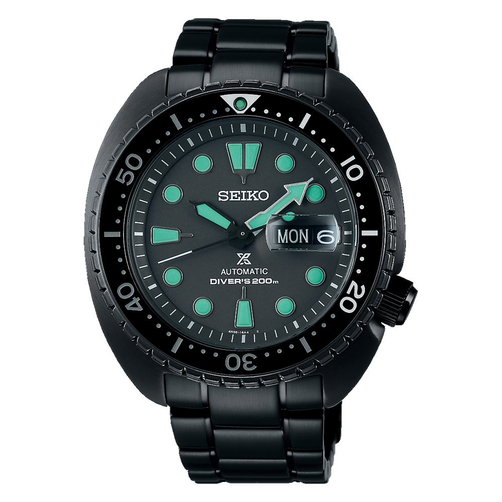 SEIKO PROSPEX BLACK SERIES "NIGHT VISION" TURTLE - SRPK43K1