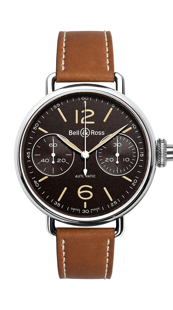 BELL & ROSS BRWW1-MONO-HER/SCA CHRONOGRAPH MONOPOUSSOIR HERITAGE