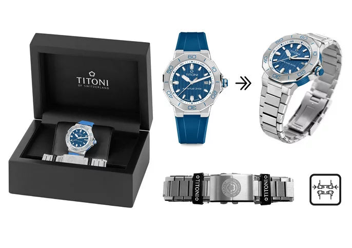 TITONI 83765 S-FF-709 IMPETUS CERAMTECH