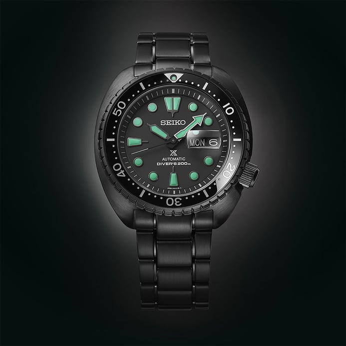 SEIKO PROSPEX BLACK SERIES "NIGHT VISION" TURTLE - SRPK43K1