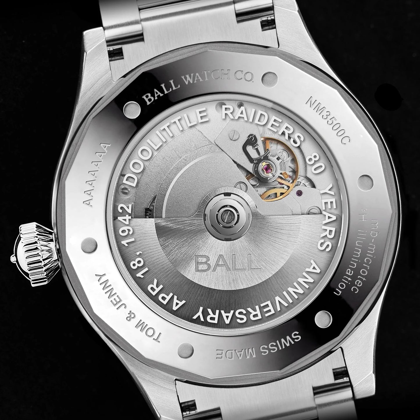 BALL ENGINEER MASTER II DOOLITTLE RAIDERS LIMITED EDITION ARCHIVE  NM3500C-S1-BER