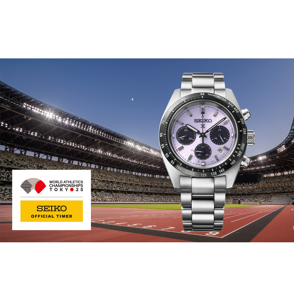 SEIKO PROSPEX Solar Chronograph World Athletics Championships Tokyo 25 Limited Edition
Limited edition of 6,000 pieces SSC955P1 LIMITED EDITION