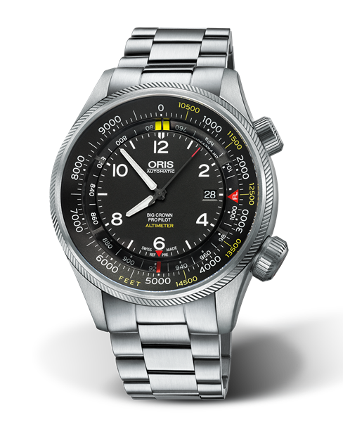ORIS BIG CROWN PROPILOT ALTIMETER WITH FEET SCALE 	01 733 7705 4134-Set 8 23 19