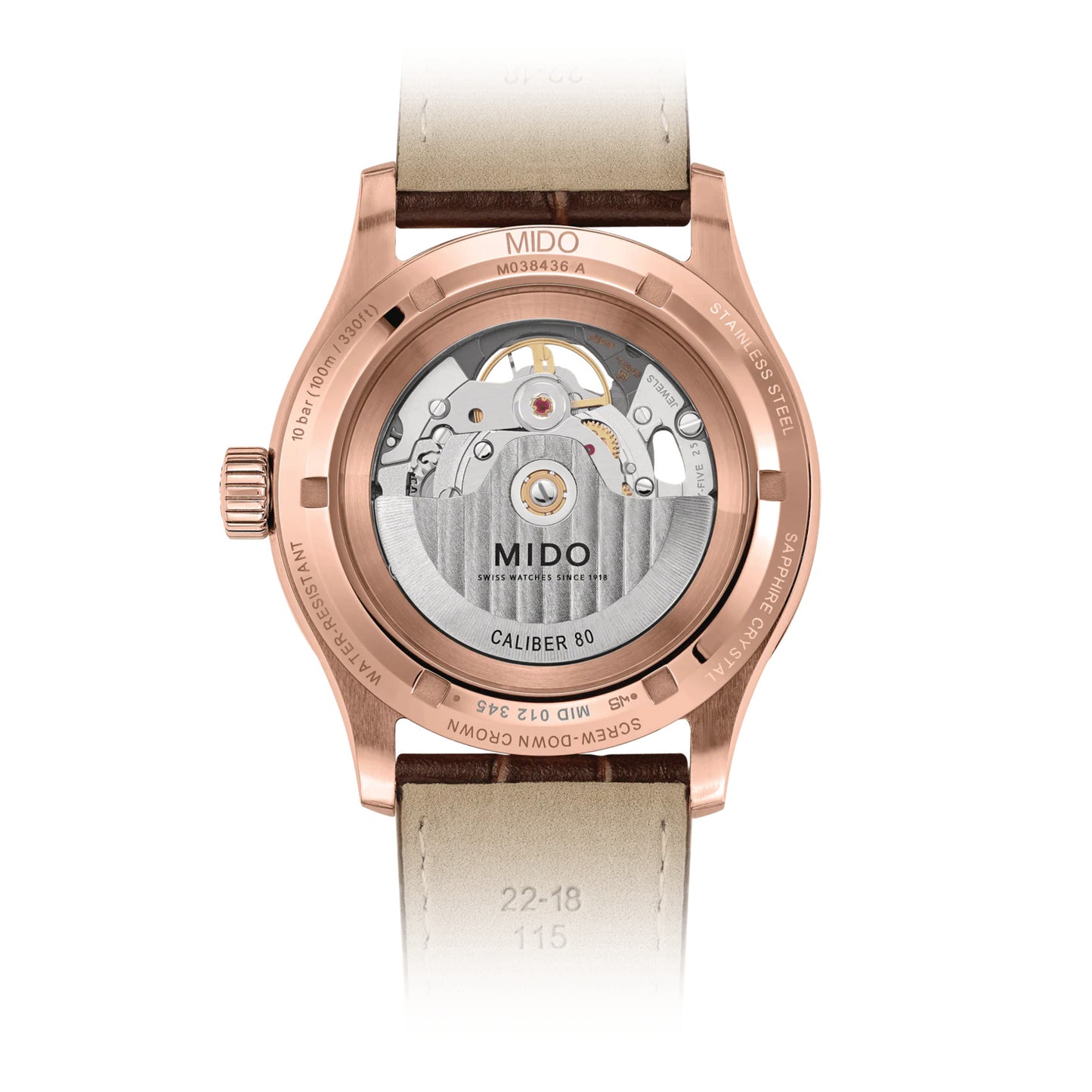 MIDO MULTIFORT SKELETON VERTIGO - M038.436.36.061.00