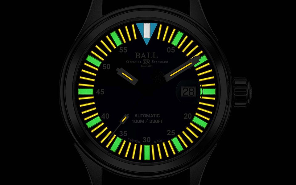 BALL Fireman Night Train III Blue 43mm NM1092C-P5-BE2