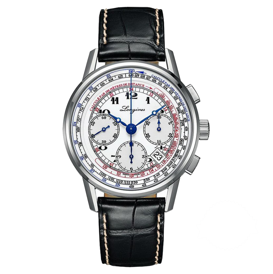 LONGINES HERITAGE TACHYMETER 41MM CHRONO SS MEN S WATCH L2.781.4.13.2