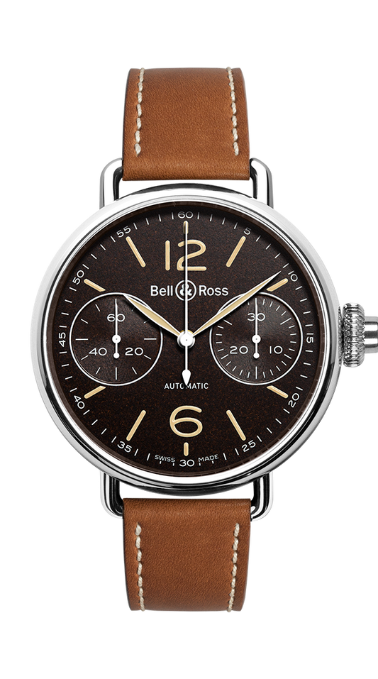 BELL & ROSS BRWW1-MONO-HER/SCA CHRONOGRAPH MONOPOUSSOIR HERITAGE