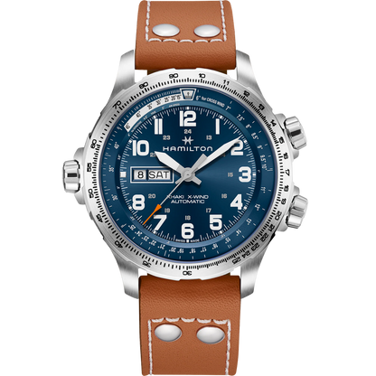 HAMILTON KHAKI  AVIATION X-WIND DAY DATE AUTOMATIC MEN’S 45MM H77765541