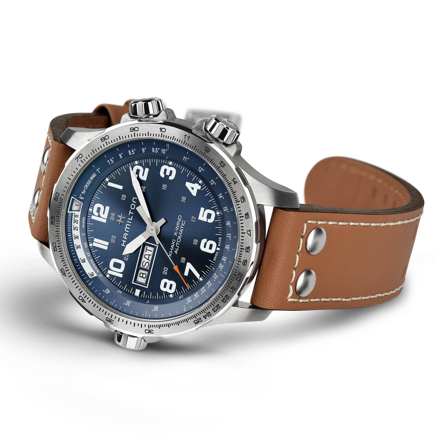 HAMILTON KHAKI  AVIATION X-WIND DAY DATE AUTOMATIC MEN’S 45MM H77765541