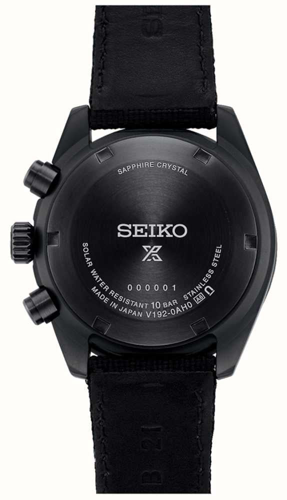 SEIKO PROSPEX BLACK SERIES "NIGHT VISION" SPEEDTIMER SOLAR - SSC923P1