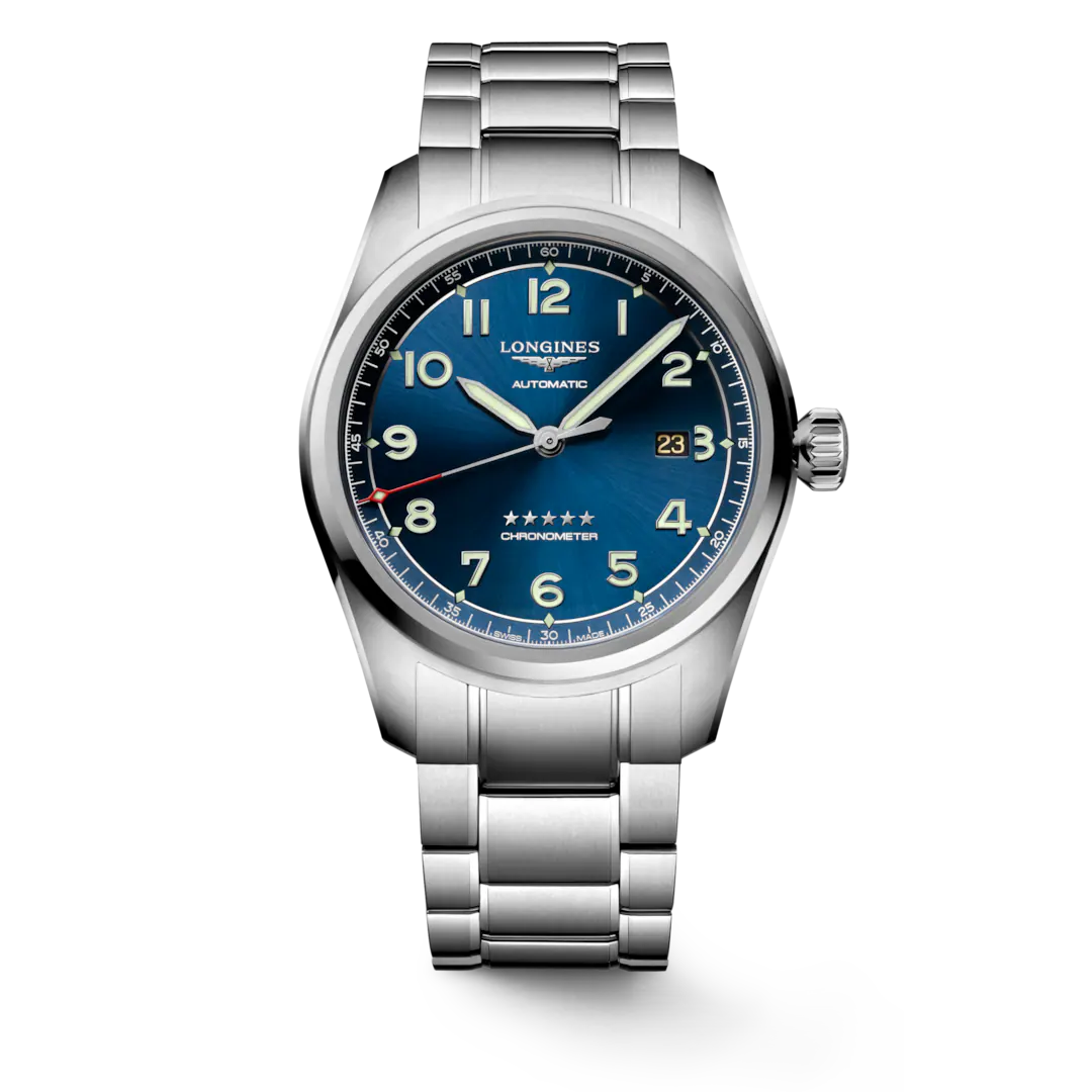 LONGINES SPIRIT
Automatic watch, Ø 42.00 mm, stainless steel.   L3.811.4.93.6   (Extra 2 Leather starps set)