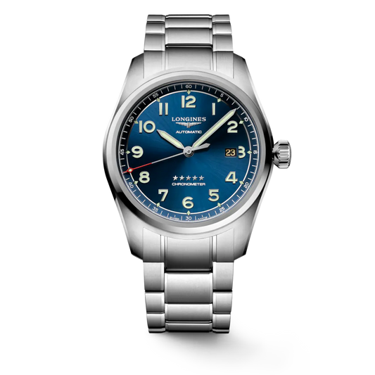 LONGINES SPIRIT
Automatic watch, Ø 42.00 mm, stainless steel.   L3.811.4.93.6   (Extra 2 Leather starps set)