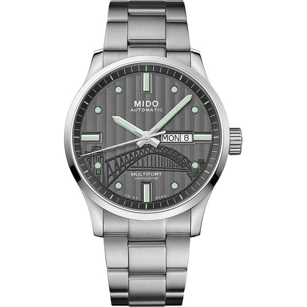 Mido Multifort
M005.430.11.061.81 Multifort 20th Anniv Lt.ed Mido Multifort Bridge Sydney Special Edition