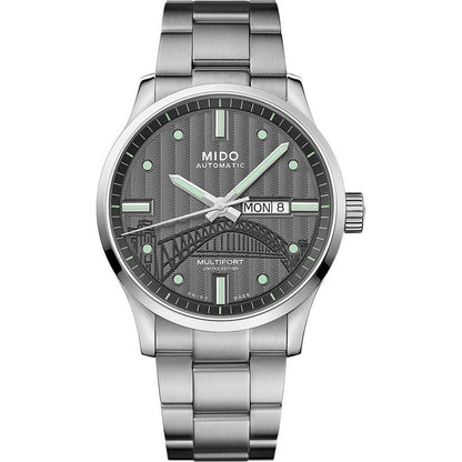 Mido Multifort
M005.430.11.061.81 Multifort 20th Anniv Lt.ed Mido Multifort Bridge Sydney Special Edition