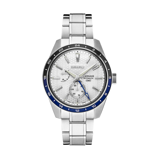 Seiko Presage SPB269J1 Sharp Edged Series with GMT Zero Halliburton Limited Edition