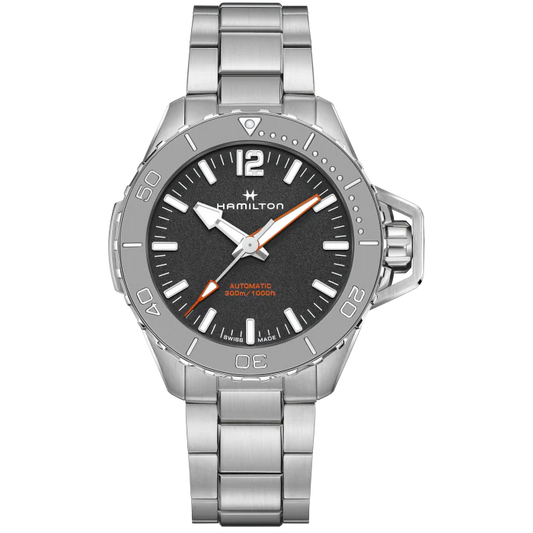 Hamilton Khaki Navy
Frogman Auto
Automatic | 46mm | H77815130
Ø 41mm
Ø 46mm