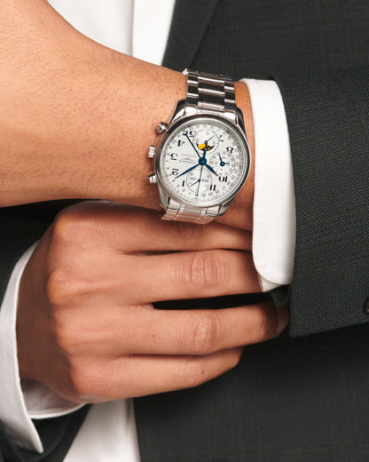 LONGINES MASTER COLLECTION CHRONO MOONPHASE
Automatic watch, Ø 40.00 mm, stainless steel.  L2.673.4.78.6