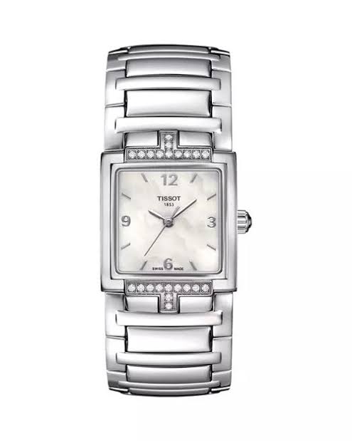 Tissot T-Evocation Mother of Pearl Dial Diamond Ladies Watch T051.310.61.117.00