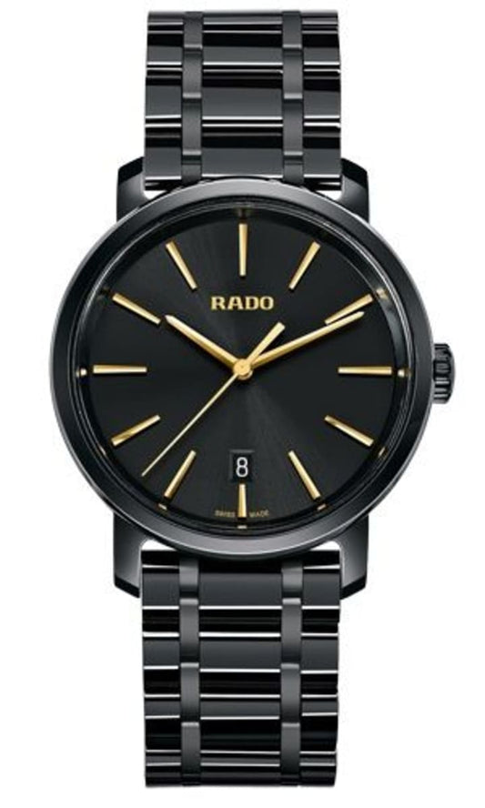 Rado Diamaster Quartz Black Men's Watch R14066152