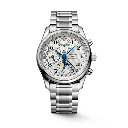 LONGINES MASTER COLLECTION CHRONO MOONPHASE
Automatic watch, Ø 40.00 mm, stainless steel.  L2.673.4.78.6