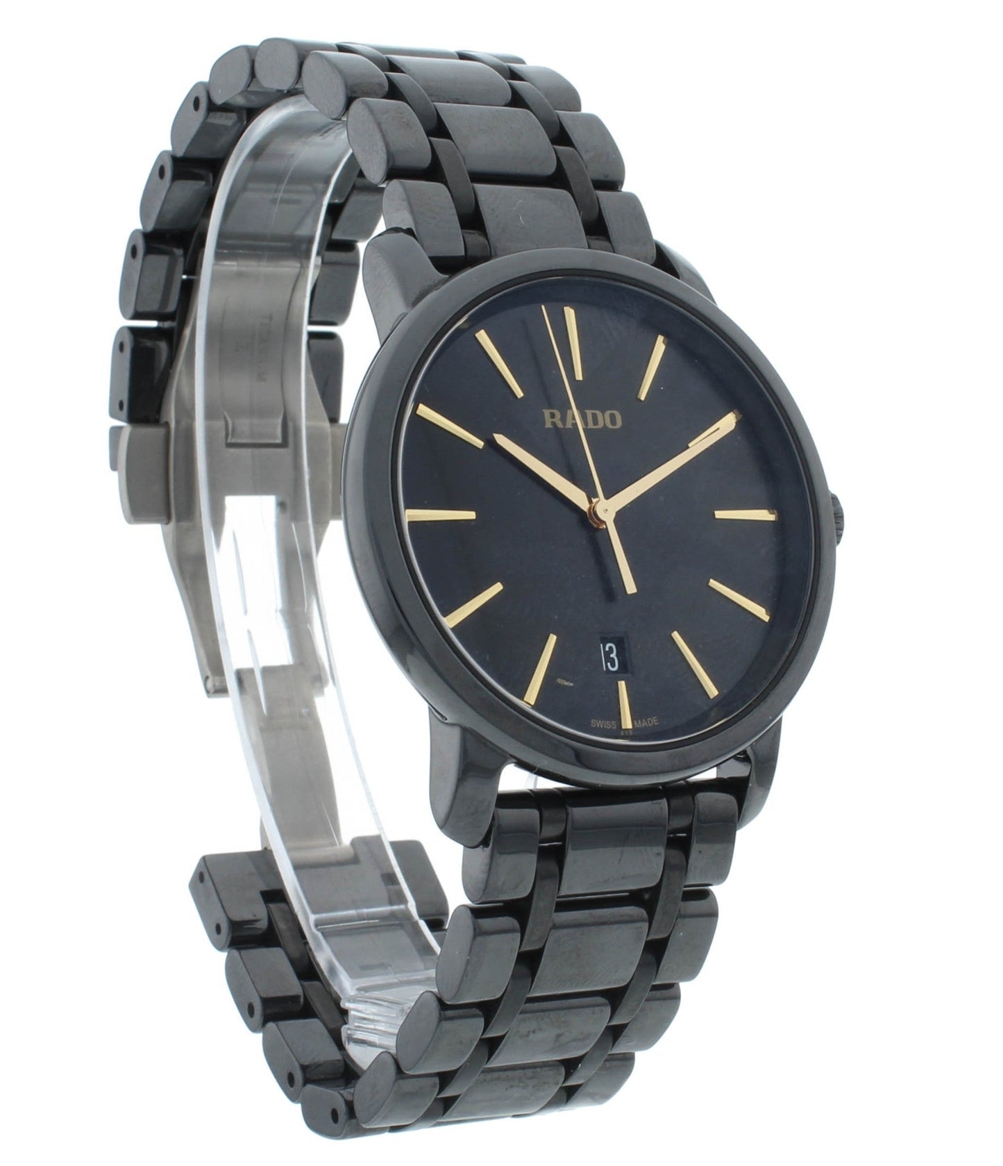 Rado Diamaster Quartz Black Men's Watch R14066152