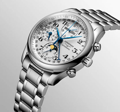 LONGINES MASTER COLLECTION CHRONO MOONPHASE
Automatic watch, Ø 40.00 mm, stainless steel.  L2.673.4.78.6