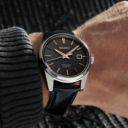 Seiko Presage Sharp Edged Series Leather Strap Automatic Men's Watch SPB231J1