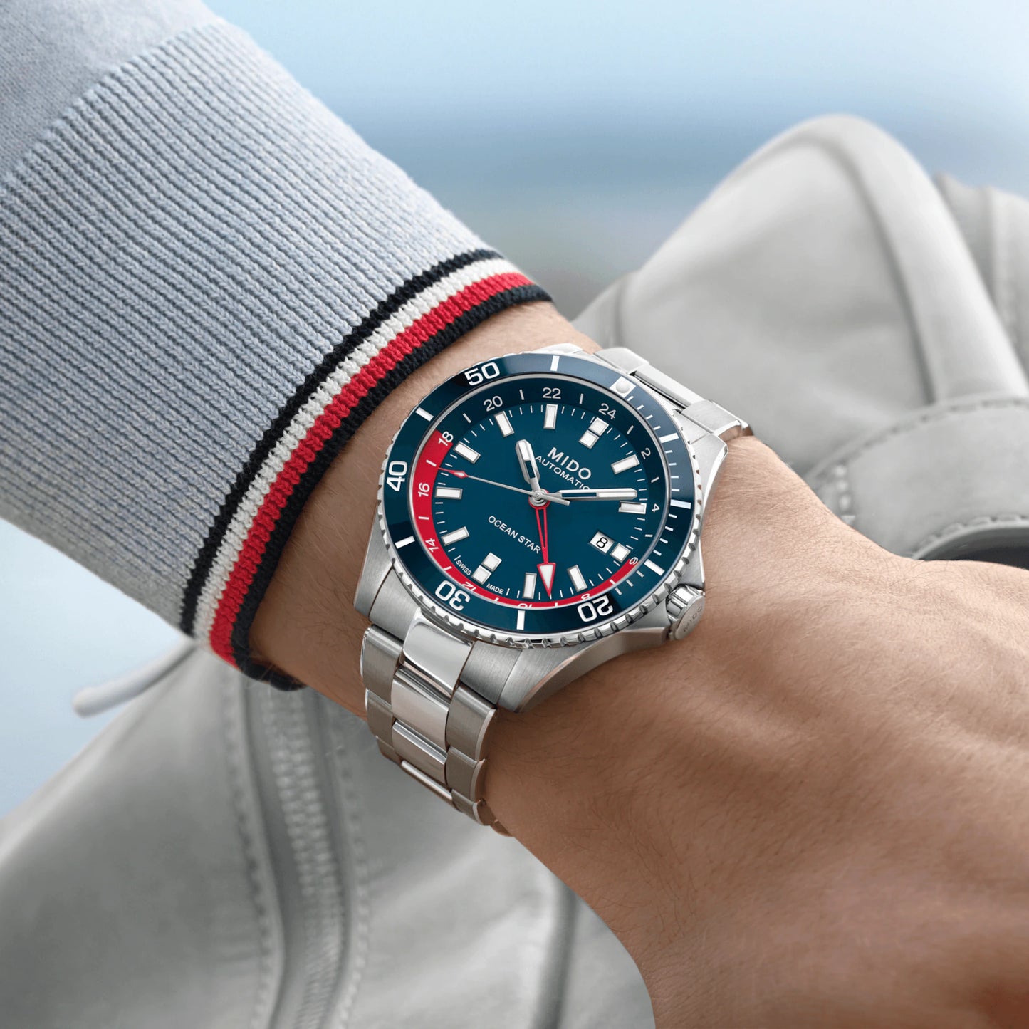 MIDO OCEAN STAR GMT M026.629.11.041.00 SPECIAL EDITION (1 EXTRA STRAP)