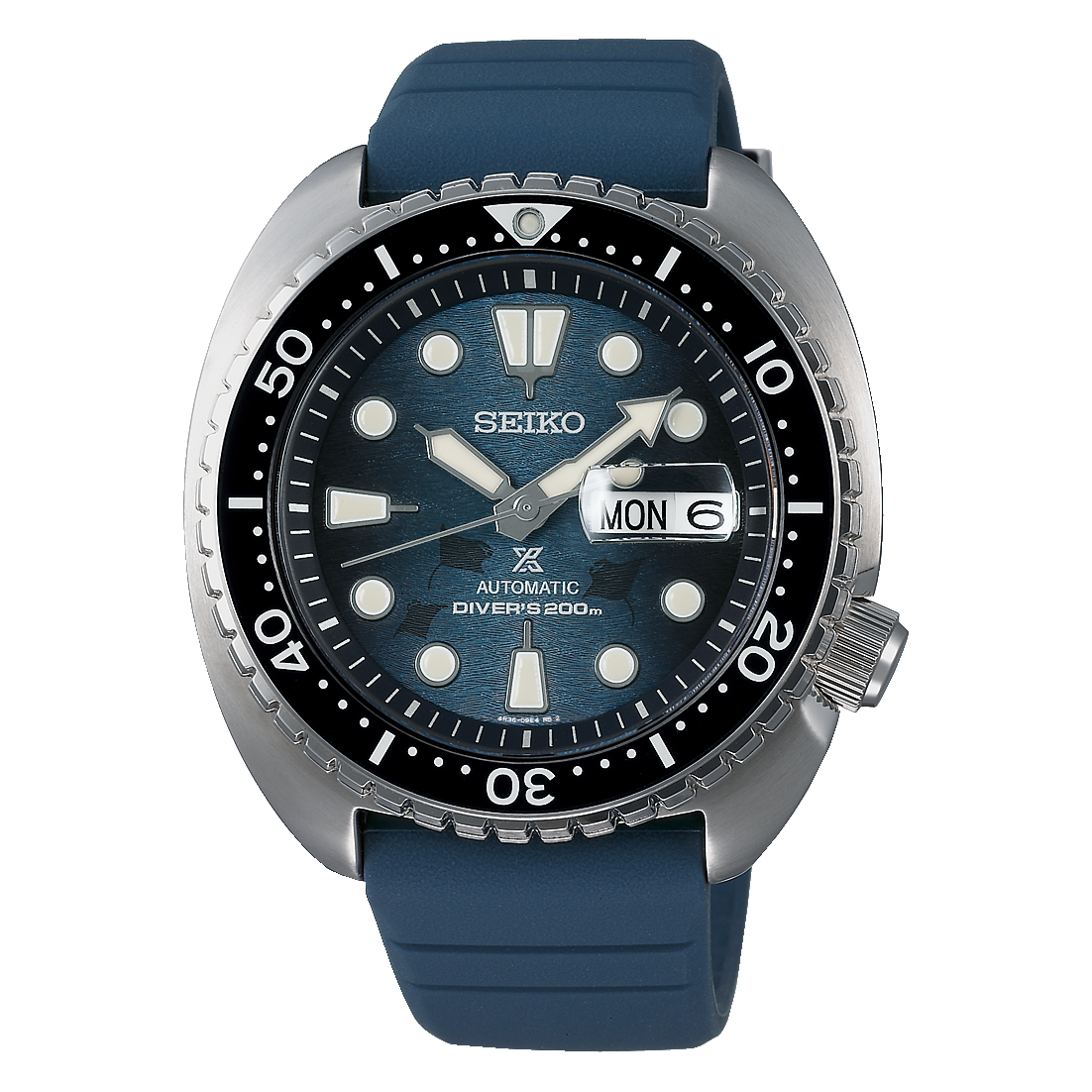 SEIKO PROSPEX TURTLE DARK MANTA RAY "SAVE THE OCEAN" - SRPF77K1